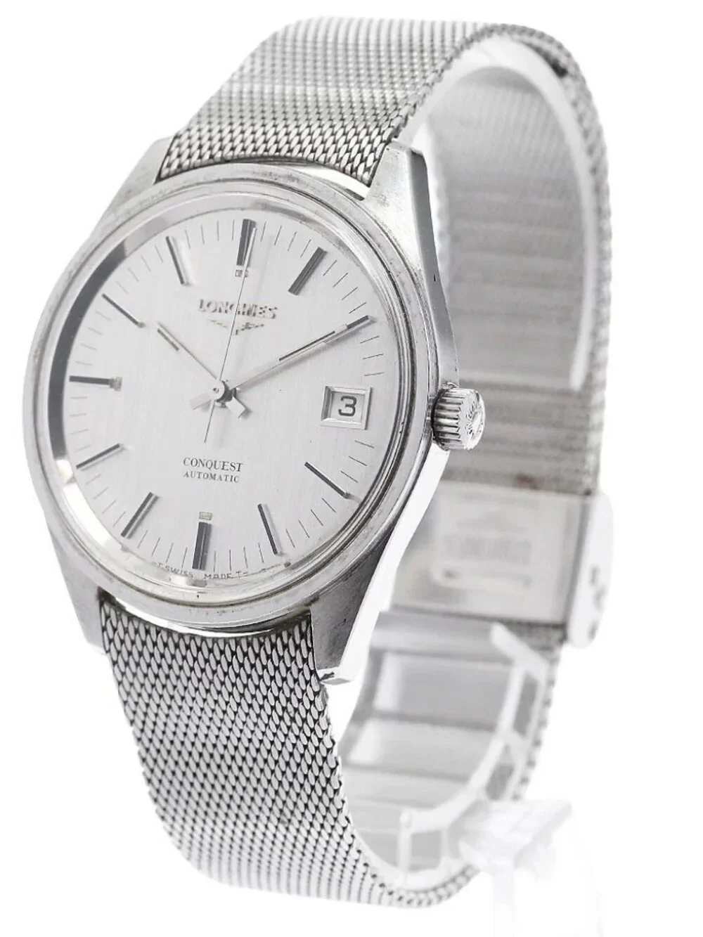 LONGINES Conquest Cal.L633.1 Date Silver Dial Automatic Men's Watch_918138